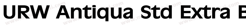 URW Antiqua Std Extra Bold Wide字体转换